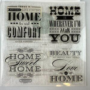 My Acrylix Home Sweet Home Stamp Of The Month Set s1302